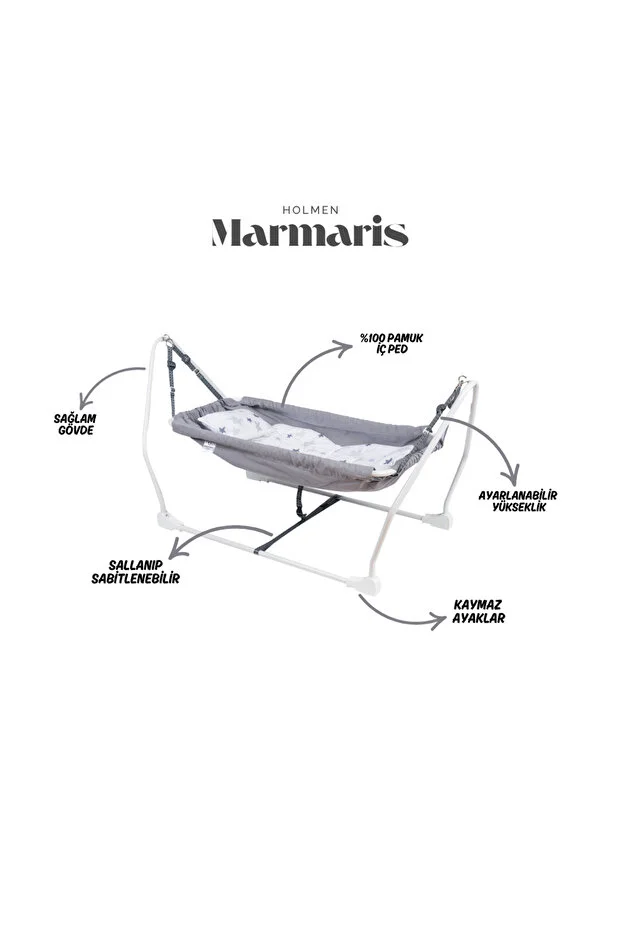 Marmaris Bebek Hamağı - Gri